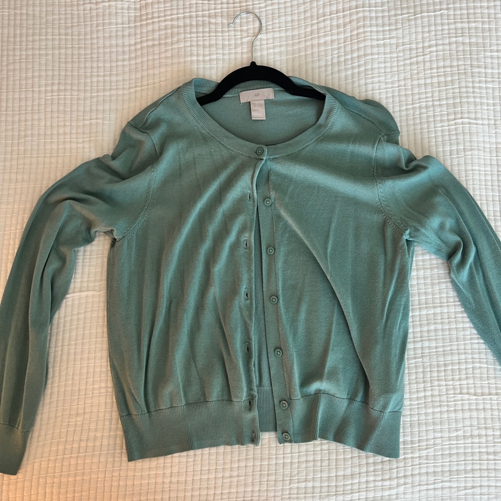 H&M Teal Cardigan